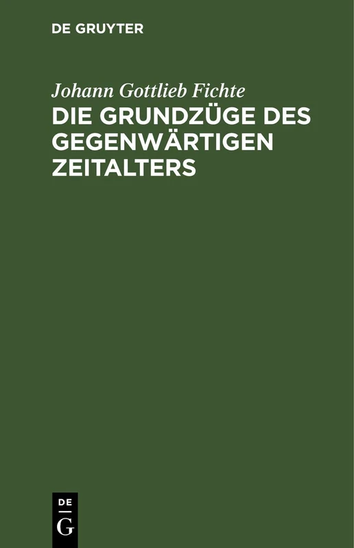 Die Grundzüge Des Gegenwärtigen Zeitalters - Image 1