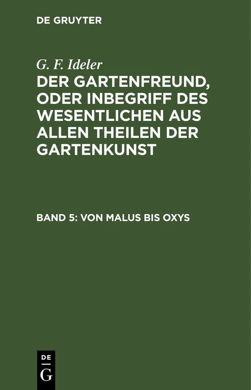 Von Malus Bis Oxys