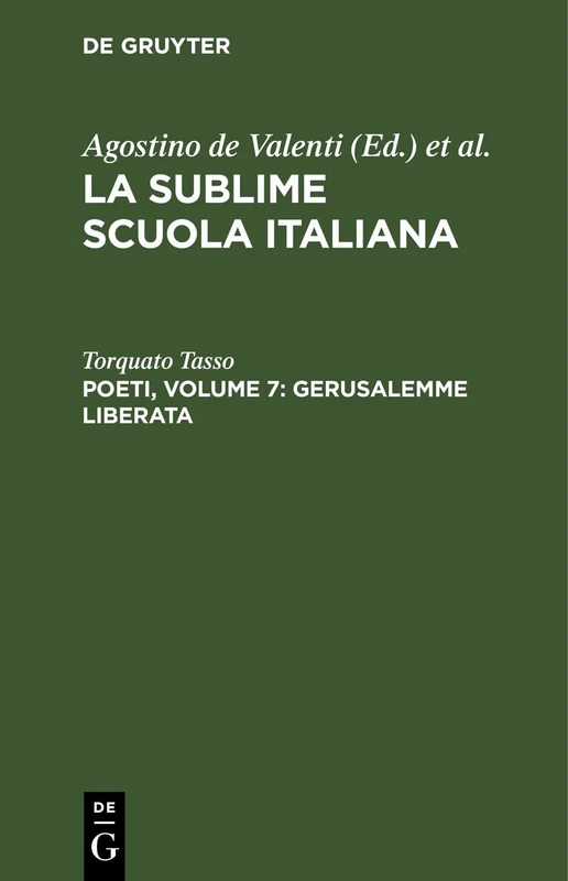 Poeti, Volume 7: Gerusalemme Liberata