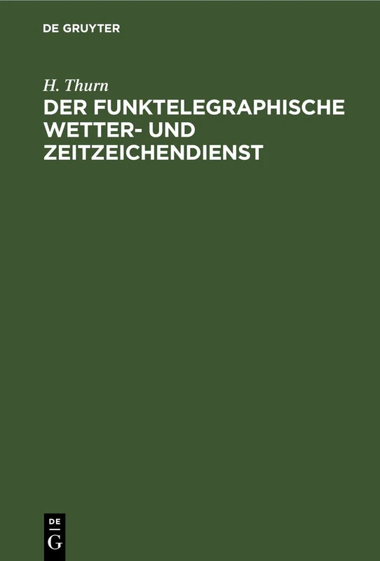 Der Funktelegraphische Wetter- Und Zeitzeichendienst - Image 1