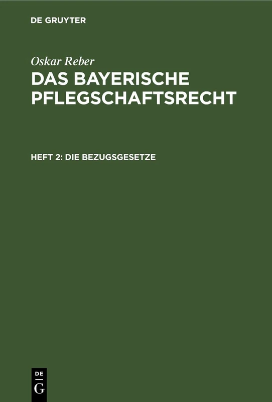 Die Bezugsgesetze
