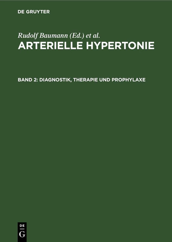 Diagnostik, Therapie Und Prophylaxe