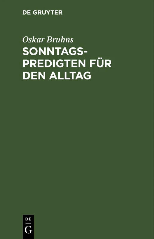 Sonntagspredigten Für Den Alltag