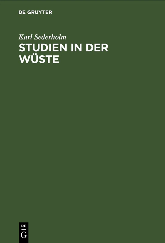 Studien in Der Wüste