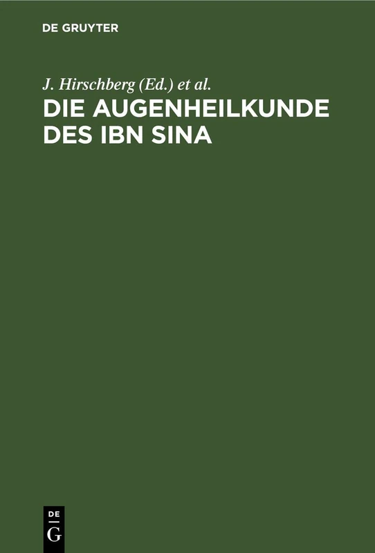 Die Augenheilkunde Des Ibn Sina