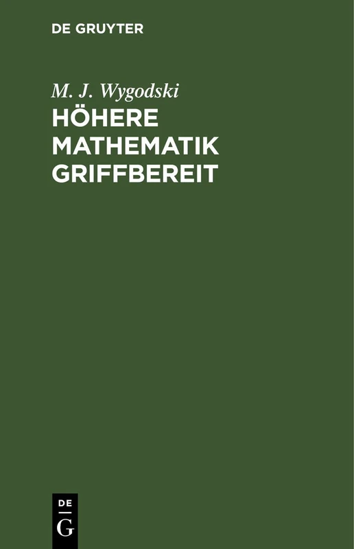 Höhere Mathematik Griffbereit