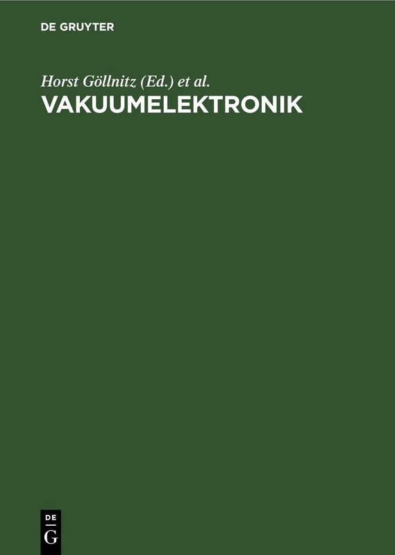 Vakuumelektronik: Ausgewählte Beiträge