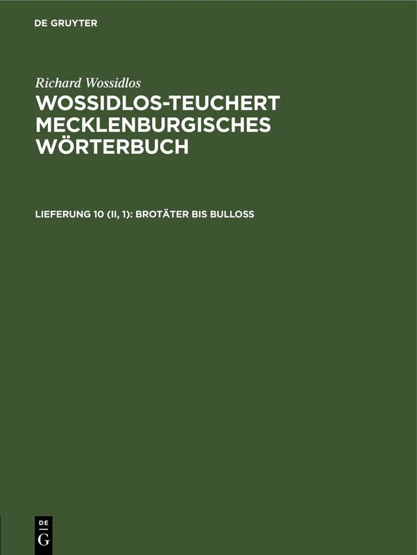 Brotäter Bis Bulloss