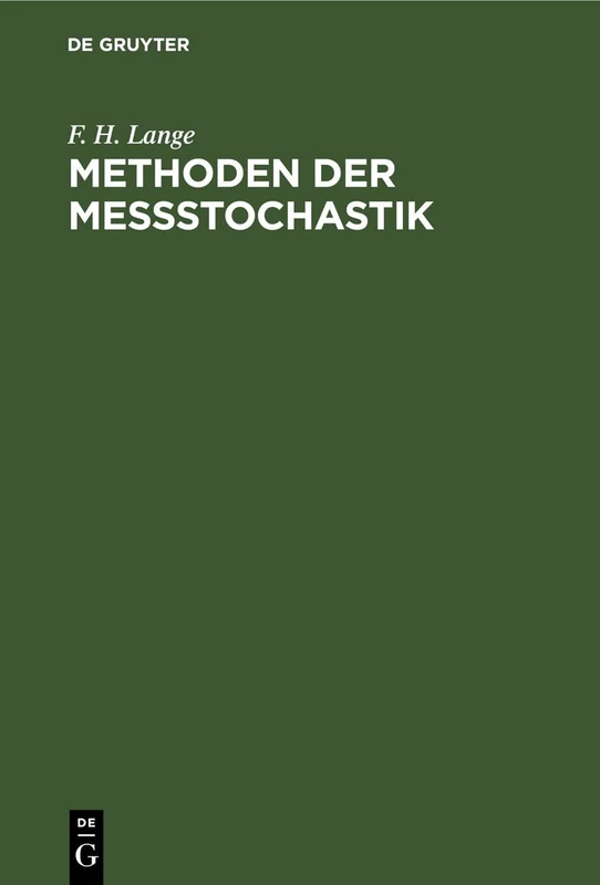 Methoden Der Meßstochastik