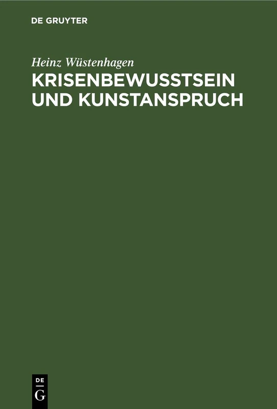 Krisenbewußtsein Und Kunstanspruch: Roman Und Essay in Den USA Seit 1945 - Image 1