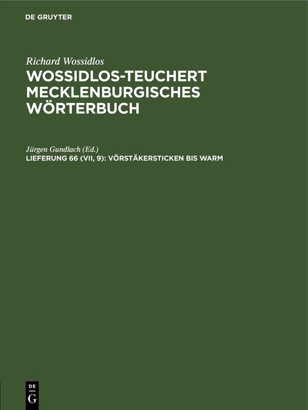 Vörstäkersticken Bis Warm
