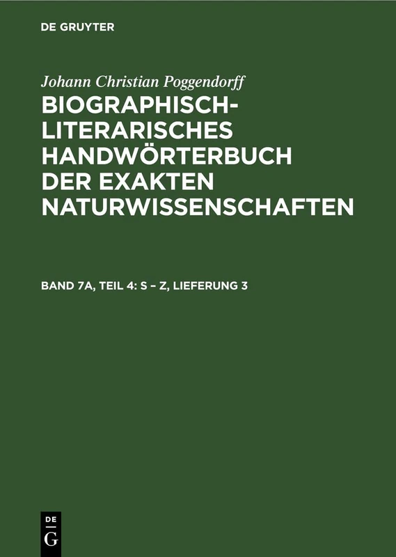 S - Z, Lieferung 3