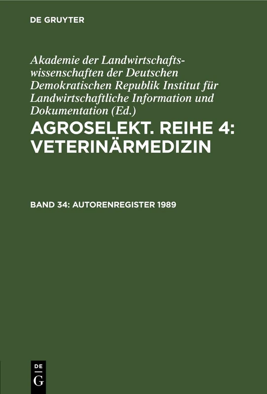Autorenregister 1989: (Hefte 1--12)
