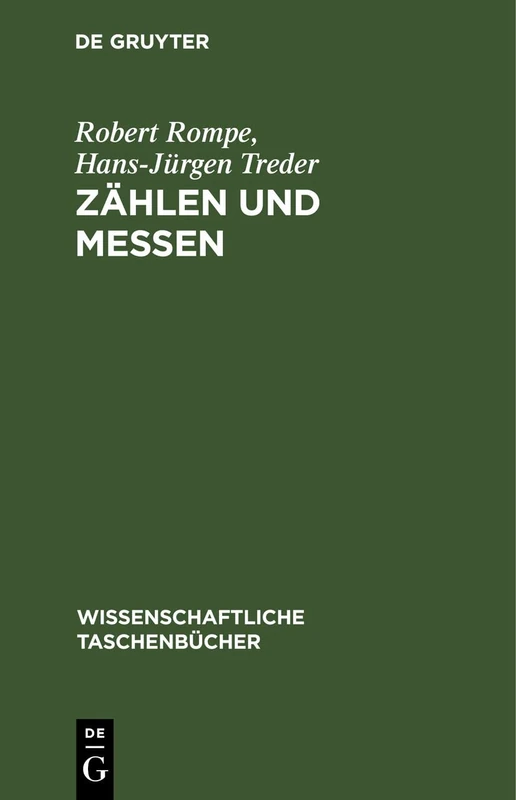 Zählen Und Messen: 230 (Wissenschaftliche Taschenbücher)