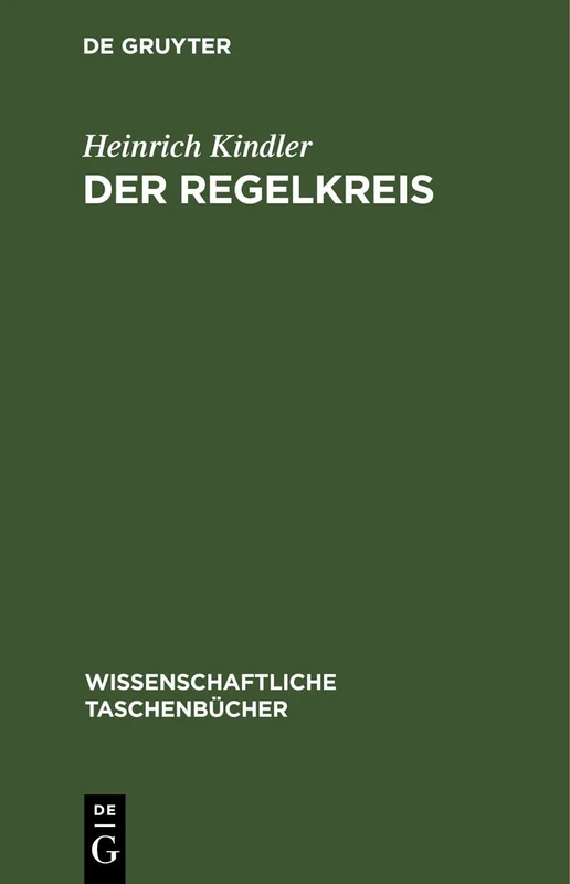 Der Regelkreis: 106 (Wissenschaftliche Taschenbücher)