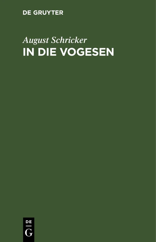 In Die Vogesen: Ein Führer
