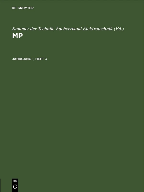 Mp. Jahrgang 1, Heft 3: Mikroprozessortechnik. Zeitschrift Für Mikroelektronik, Computertechnik, Informatik, Heft 3