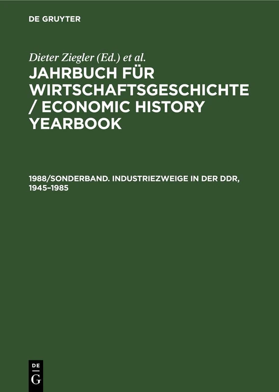 Industriezweige in Der Ddr, 1945-1985