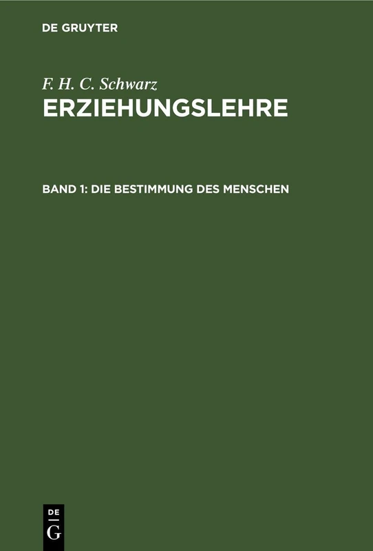 Die Bestimmung Des Menschen: In Briefen an Erziehende Frauen - Image 1