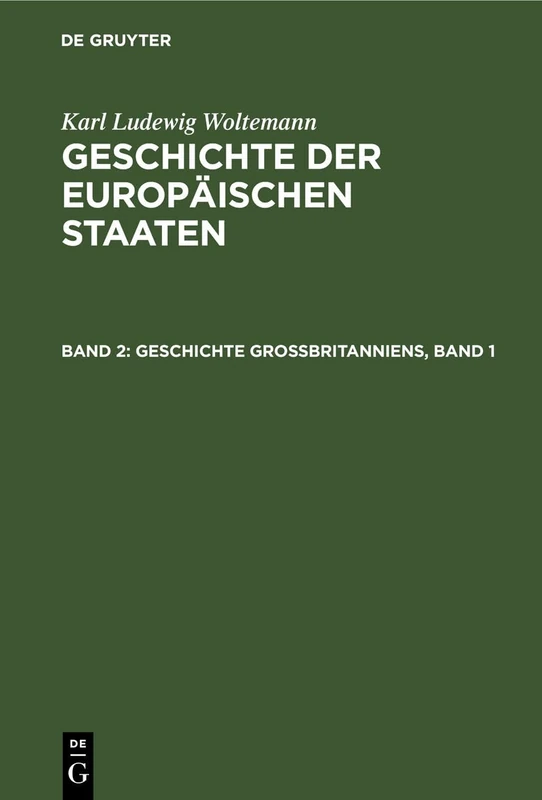 Geschichte Großbritanniens, Band 1