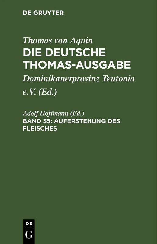 Auferstehung Des Fleisches: Supplement 69-86