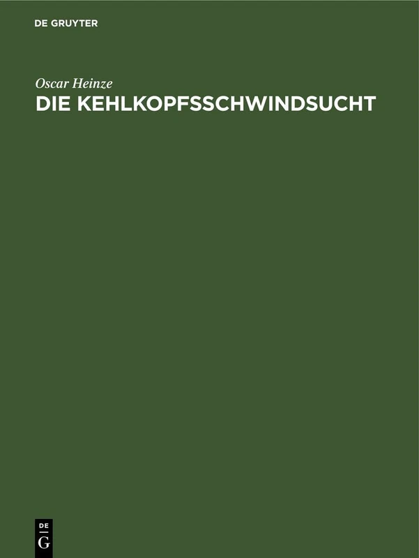 Die Kehlkopfsschwindsucht: Nach Untersuchungen Im Pathologischen Institute Der Universität Leipzig