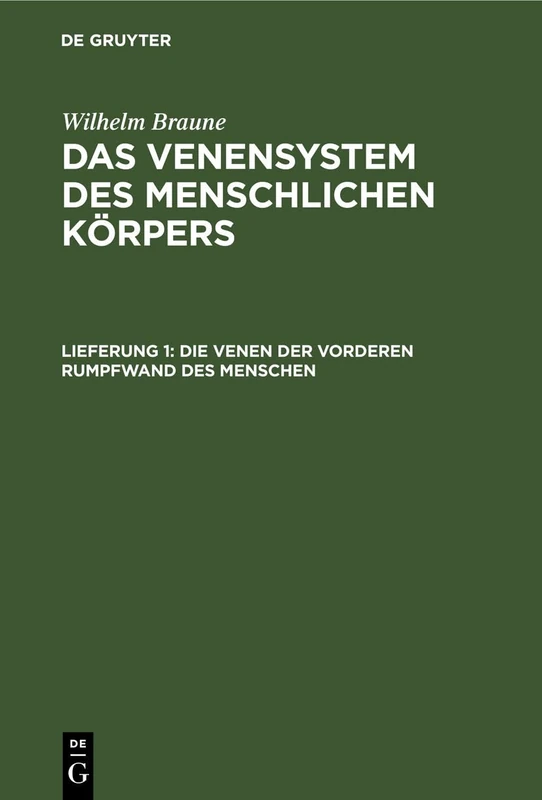 Die Venen Der Vorderen Rumpfwand Des Menschen: Erläuternder Text - Image 1