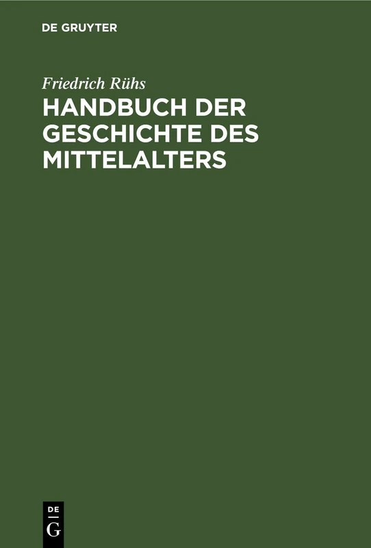 Handbuch Der Geschichte Des Mittelalters