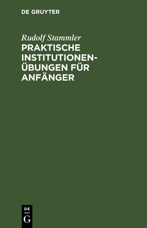 Praktische Institutionenübungen Für Anfänger