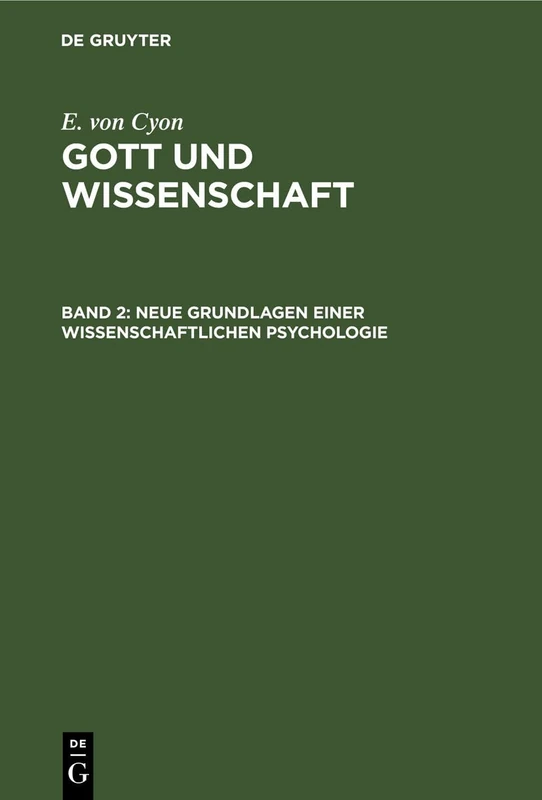 Neue Grundlagen Einer Wissenschaftlichen Psychologie