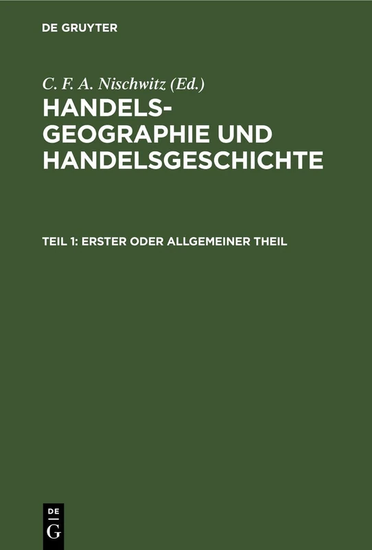Erster Oder Allgemeiner Theil