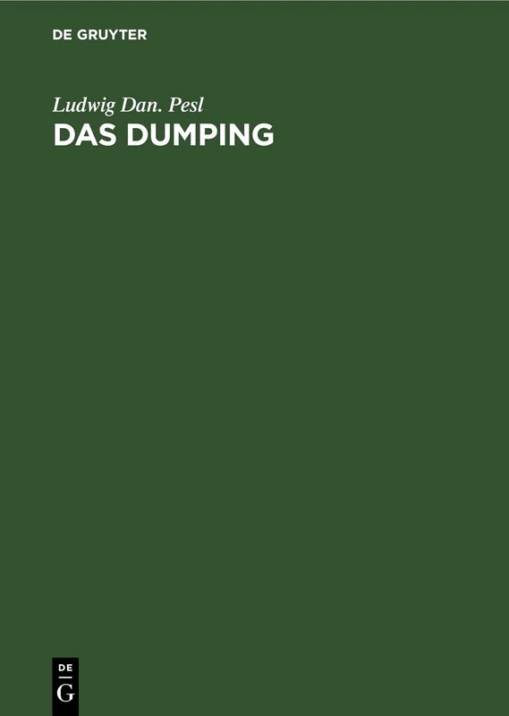 Das Dumping: Preisunterbietungen Im Welthandel