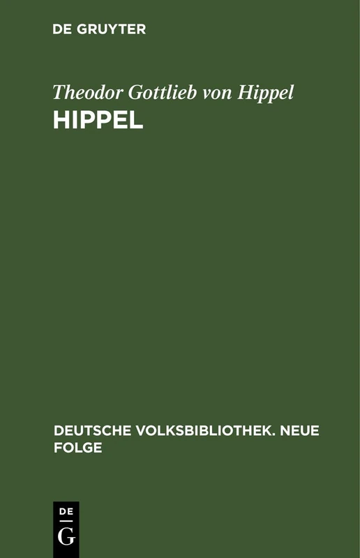 Hippel: 86 (Deutsche Volksbibliothek. Neue Folge)