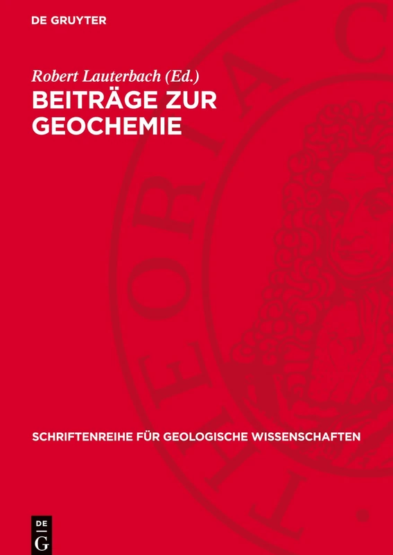 Beiträge Zur Geochemie: 8 (Schriftenreihe Für Geologische Wissenschaften)
