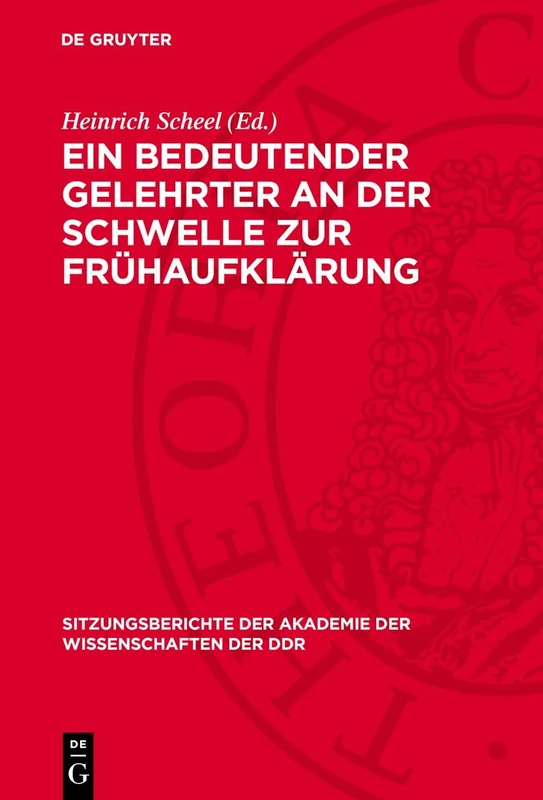 Ein Bedeutender Gelehrter an Der Schwelle Zur Frühaufklärung: Dimitrie Cantemir (1673-1723): 1973 (Sitzungsberichte der Akademie der Wissenschaften der Ddr) - Image 1