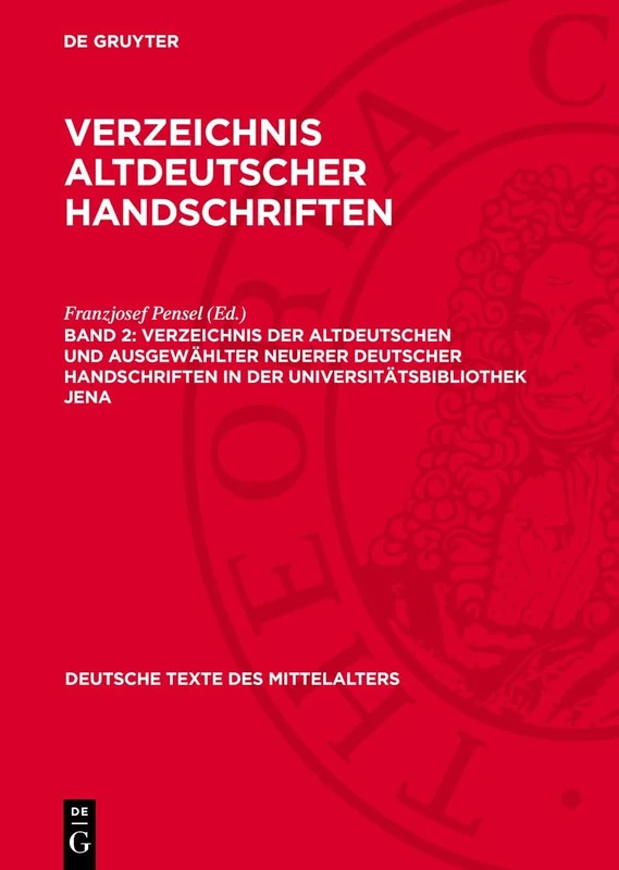 Universitätsbibliothek Jena: 70 (Deutsche Texte Des Mittelalters)