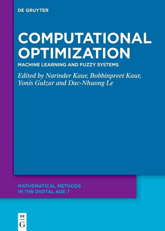De Gruyter Computational Optimization: Machine Learning Book