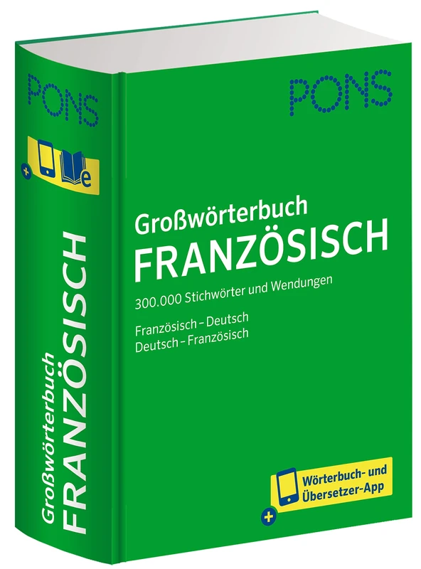 PONS Großwörterbuch Französisch: 300.000 Stichwörter und Wendungen. Französisch-Deutsch /Deutsch-Französisch - mit Wörterbuch-App - Image 1