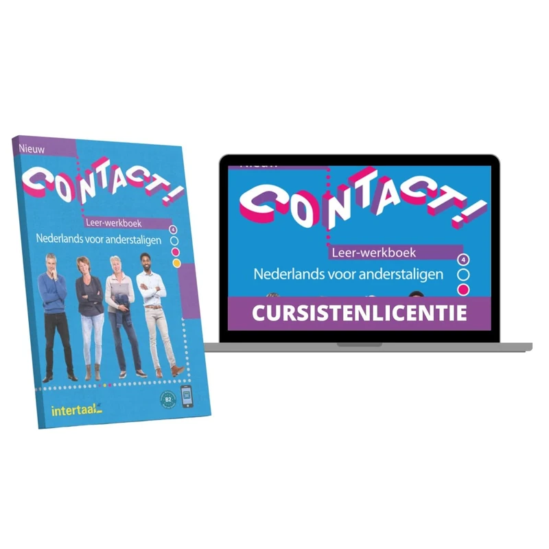 Contact! Nieuw 4 B2 - Hybride Ausgabe: Nederlands voor anderstaligen. Kurs- und Übungsbuch mit Audios + Lizenzcode für die Digitale Ausgabe von Intertaal (14 Monate)