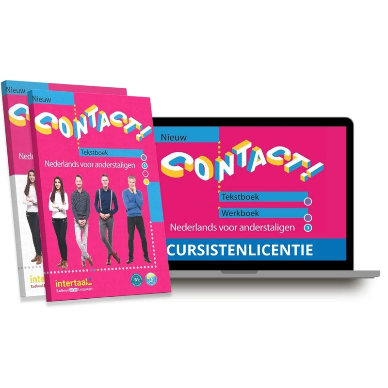 Contact! Nieuw 3 B1 - Hybride Ausgabe: Nederlands voor anderstaligen. Kurs- und Übungsbuch mit Audios + Lizenzcode für die Digitale Ausgabe von Intertaal (14 Monate)