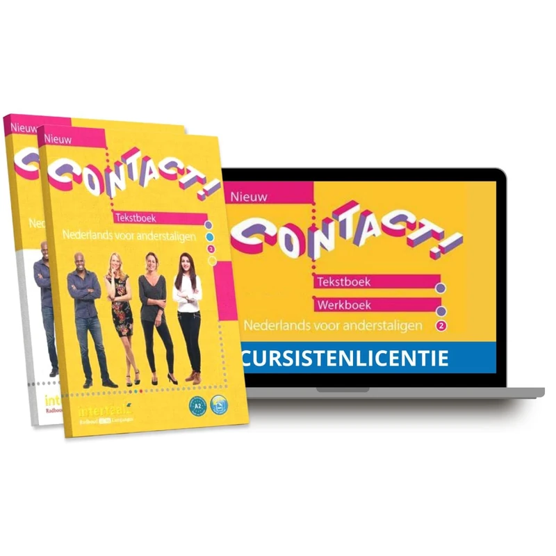 Contact! Nieuw 2 A2 - Hybride Ausgabe: Nederlands voor anderstaligen. Kurs- und Übungsbuch mit Audios + Lizenzcode für die Digitale Ausgabe von Intertaal (14 Monate)