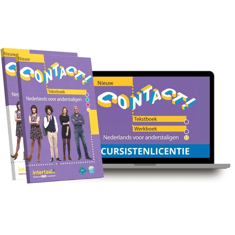 Contact! Nieuw 1 A1 - Hybride Ausgabe: Nederlands voor anderstaligen. Kurs- und Übungsbuch mit Audios + Lizenzcode für die Digitale Ausgabe von Intertaal (14 Monate)