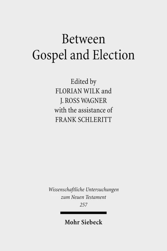 Between Gospel and Election: Explorations in the Interpretation of Romans 9-11: 257 (Wissenschaftliche Untersuchungen zum Neuen Testament)