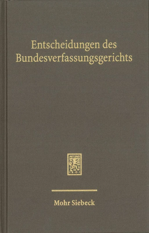 Entscheidungen des Bundesverfassungsgerichts (BVerfGE): Registerband zu den Entscheidungen des Bundesverfassungsgerichts, Band 141-150