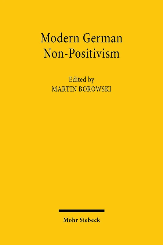 Mohr Siebeck - Modern German Non-Positivism Book - Image 1