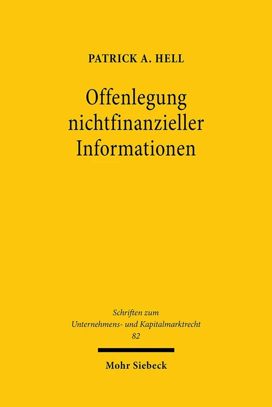 Mohr Siebeck - Offenlegung nichtfinanzieller Informationen