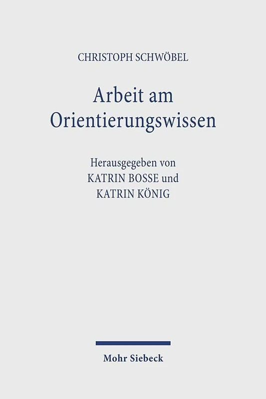 Arbeit am Orientierungswissen: Studien zu einer Theologie im Gespräch der Wissenschaften