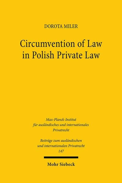 Mohr Siebeck - Circumvention of Law in Polish Private Law