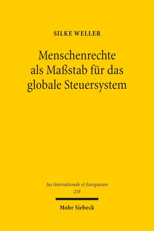 Menschenrechte als Maßstab für das globale Steuersystem (Jus Internationale et Europaeum) - Image 1