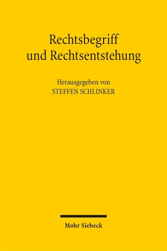Rechtsbegriff und Rechtsentstehung: Gedächtnisschrift für Dietmar Willoweit - Image 1